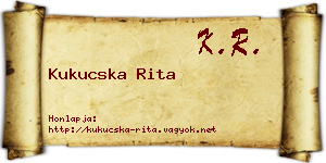 Kukucska Rita névjegykártya
